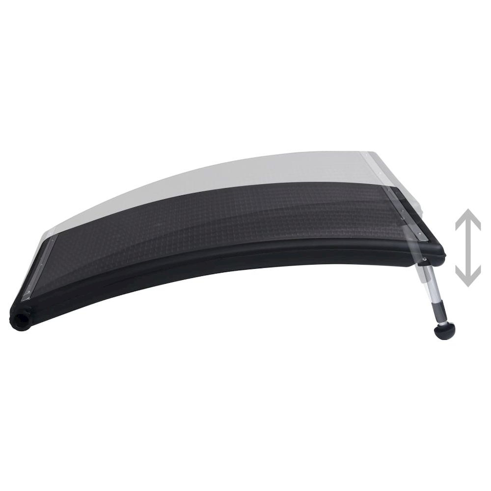 Solar Pool Heating Panel Black HDPE, PC, Aluminum 43 x 26 x 2.8 in. Picture 4