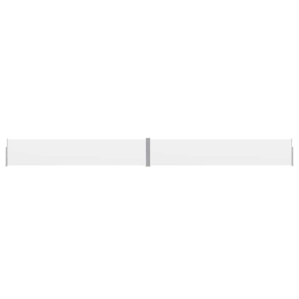 vidaXL Patio Retractable Side Awning 55.1"x472.4" Cream 3388. Picture 2