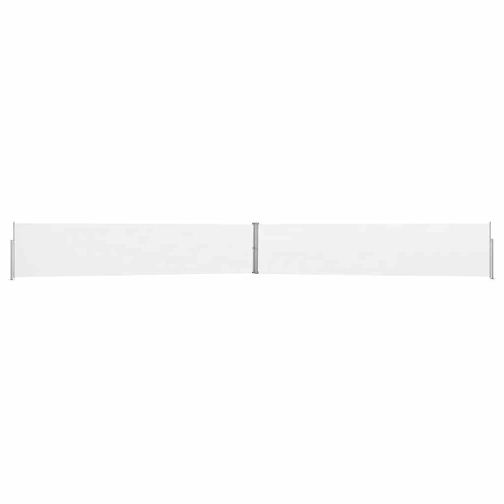 vidaXL Patio Retractable Side Awning 55.1"x472.4" Cream 3388. Picture 3