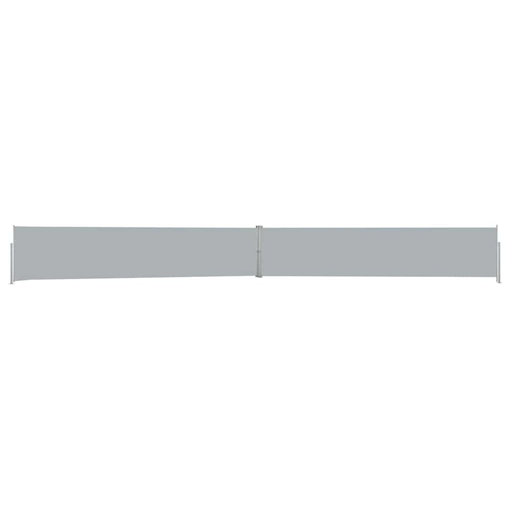 vidaXL Patio Retractable Side Awning 55.1"x472.4" Anthracite 3389. Picture 3
