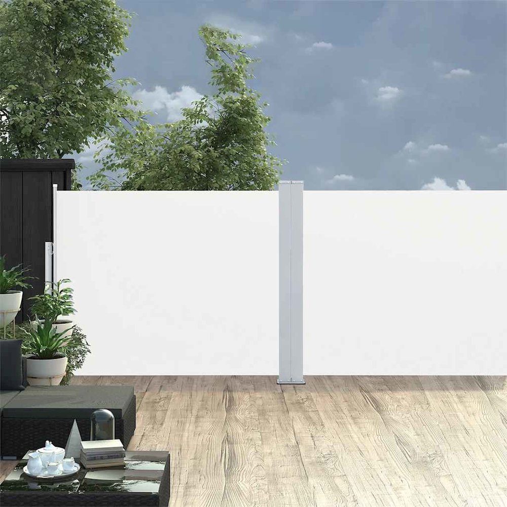 Side Awning Cream Polyester with PU coating, Powder-coated steel. Picture 2