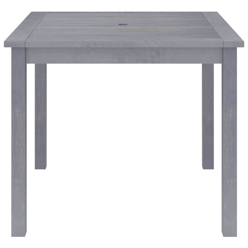 Dining Table Grey Solid acacia wood Medium Durable Dining Table. Picture 2