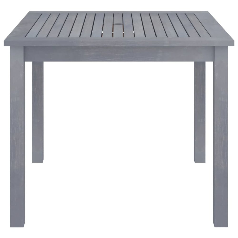 Dining Table Grey Solid acacia wood Medium Durable Dining Table. Picture 3