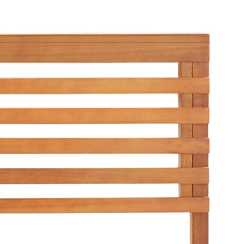Corner Bench Brown Solid Acacia Wood 55.1 in corner bench. Picture 8