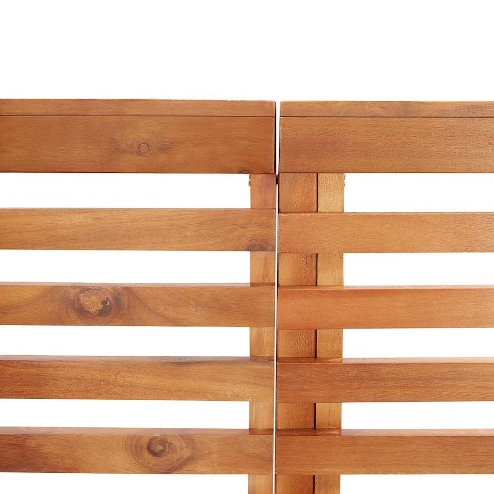 Corner Bench Brown Solid Acacia Wood 55.1 in corner bench. Picture 9