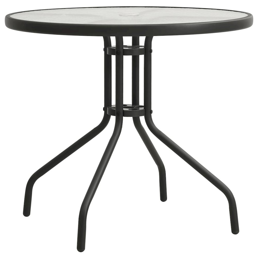 Outdoor Table Anthracite Powder-coated steel, Tempered glass. Picture 1