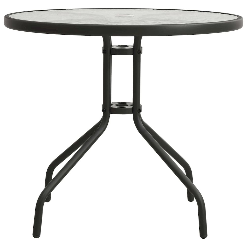 Outdoor Table Anthracite Powder-coated steel, Tempered glass. Picture 2