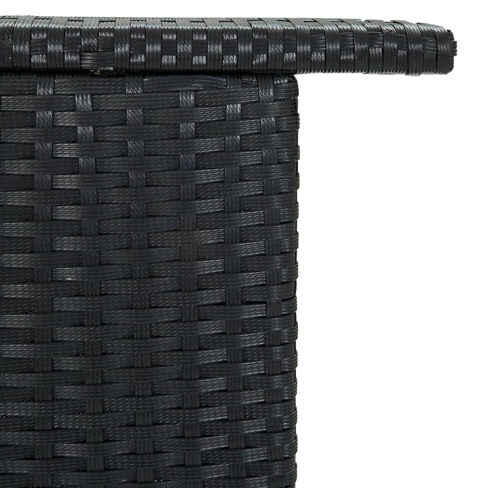 Bar Table Black PE rattan Standard Tough Bar Table. Picture 6