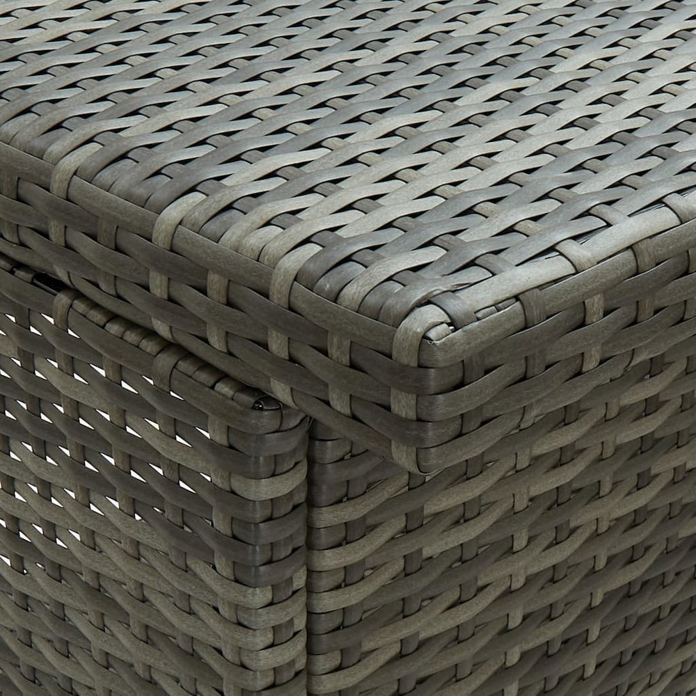 Bar Set Grey PE rattan, steel, fabric (100% polyester) Medium. Picture 8