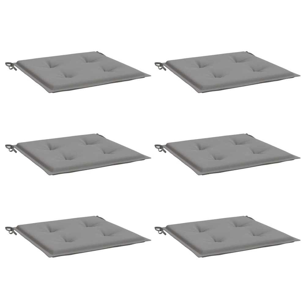 Chair Cushion Set of 6 Grey. Picture 3