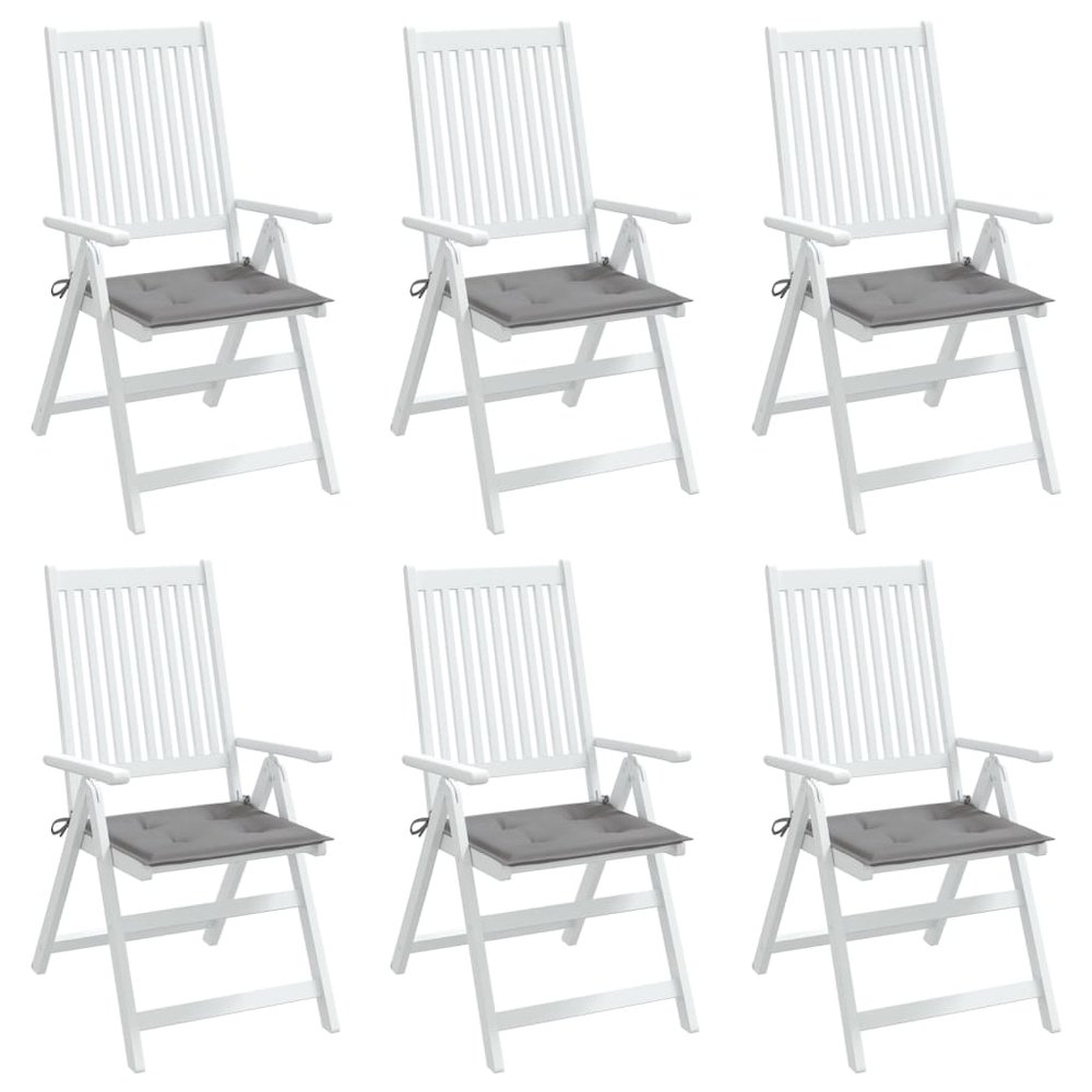 Chair Cushion Set of 6 Grey. Picture 4
