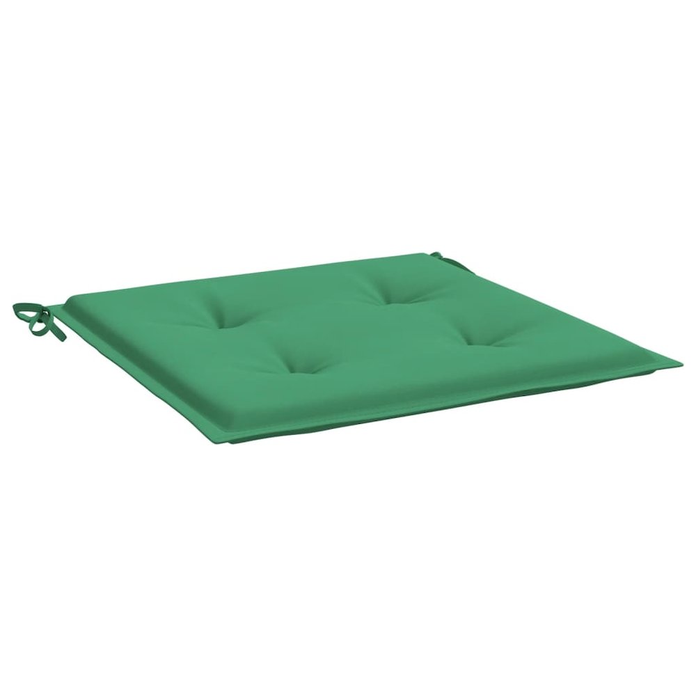Chair Cushion Set of 6 Green Oxford fabric (100% polyester). Picture 5