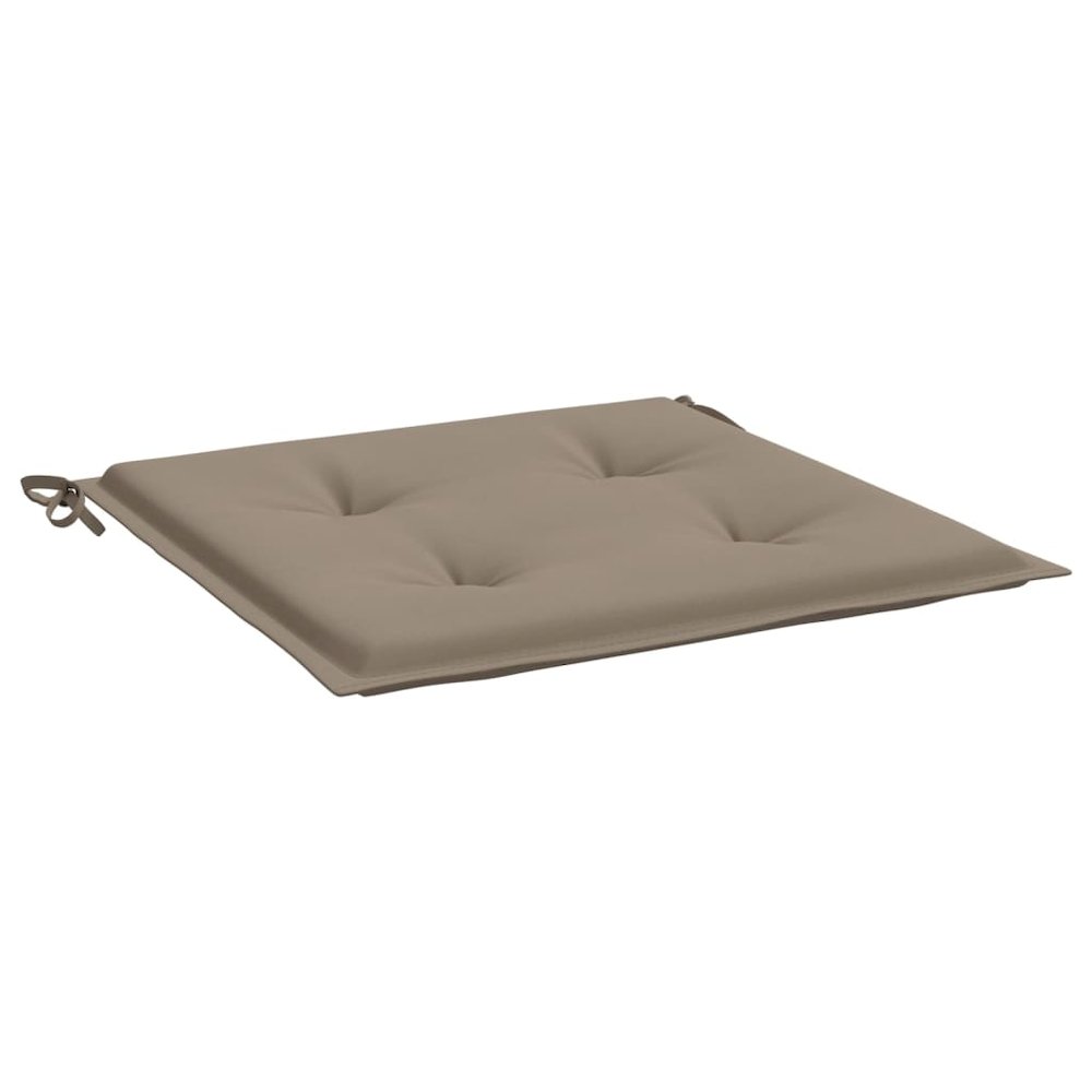 Chair Cushion Set of 6 Taupe Oxford fabric (100% polyester). Picture 5