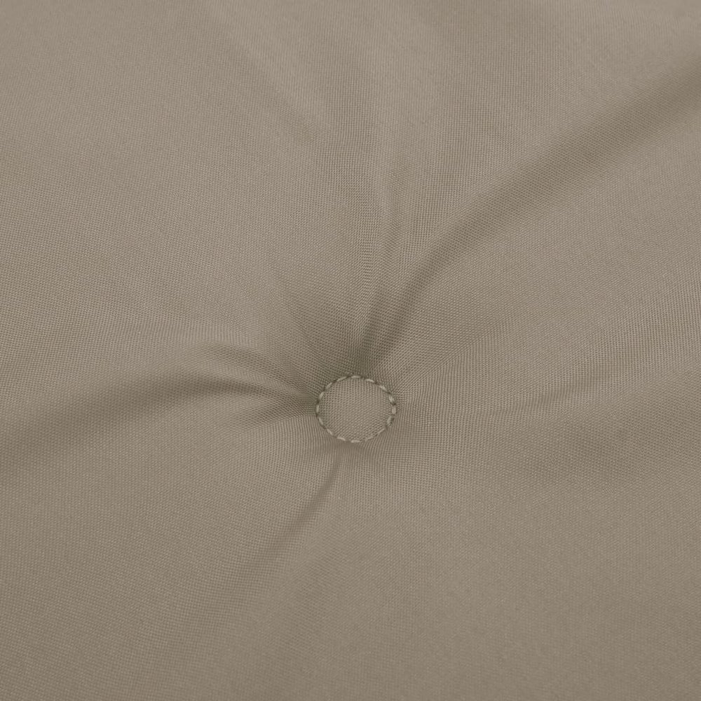 Chair Cushion Set of 6 Taupe Oxford fabric (100% polyester). Picture 7