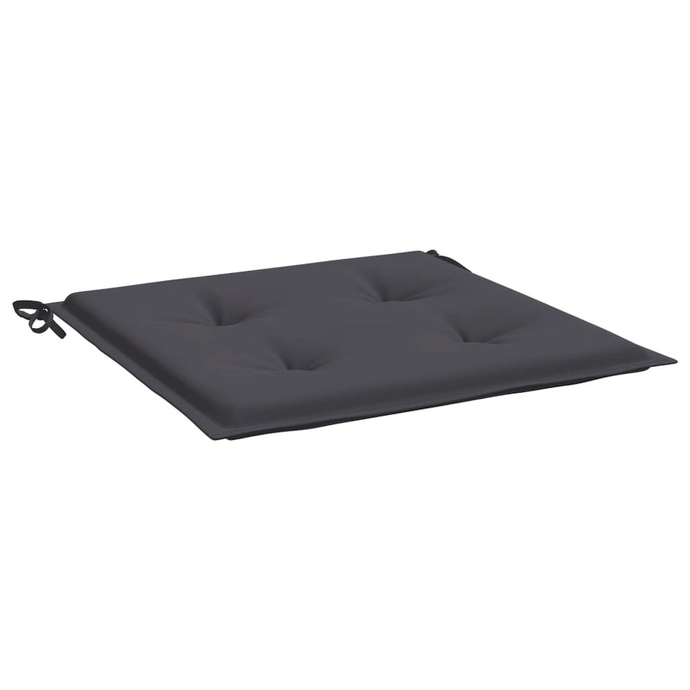 Garden Chair Cushions 6 pcs Anthracite 19.7"x19.7"x1.6" Oxford Fabric. Picture 5