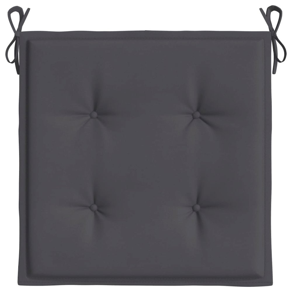 Garden Chair Cushions 6 pcs Anthracite 19.7"x19.7"x1.6" Oxford Fabric. Picture 6