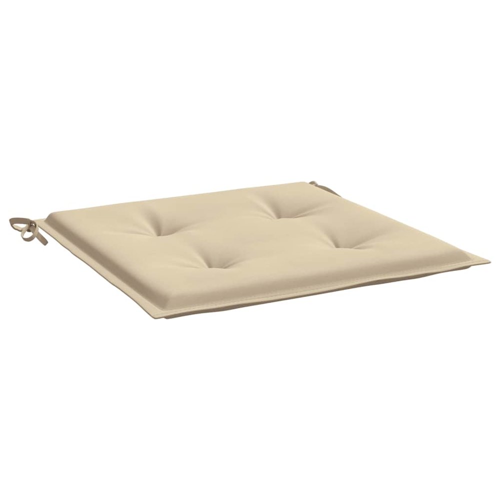 Chair Cushion Set of 6 Beige Oxford fabric, Foam fiber. Picture 5