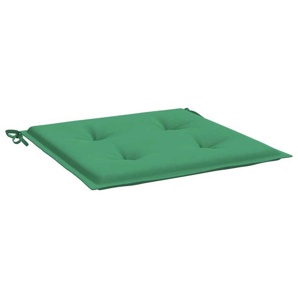Chair Cushion Set of 4 Green Oxford fabric (100% polyester). Picture 5