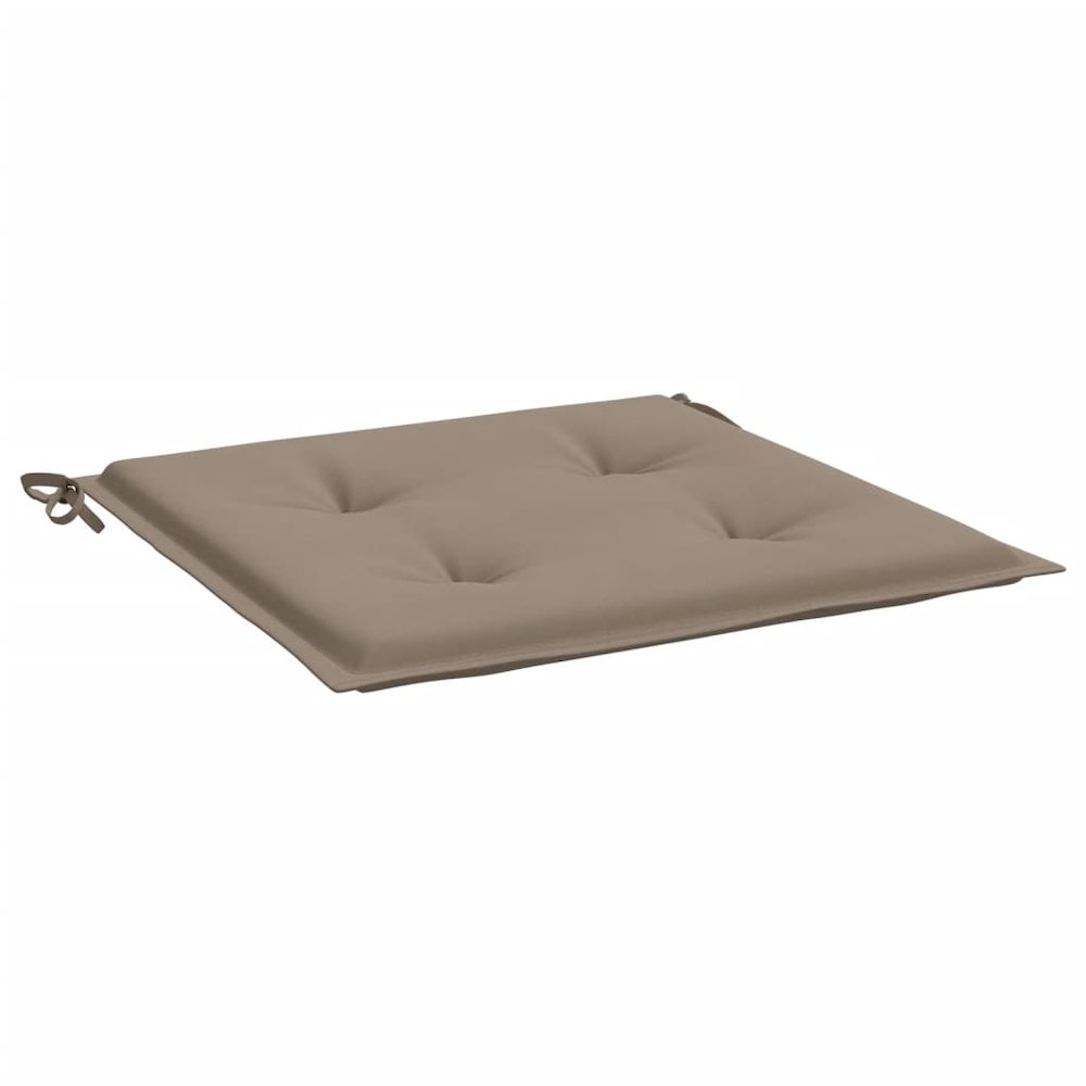 Chair Cushion Set of 4 Taupe Oxford fabric (100% polyester). Picture 5