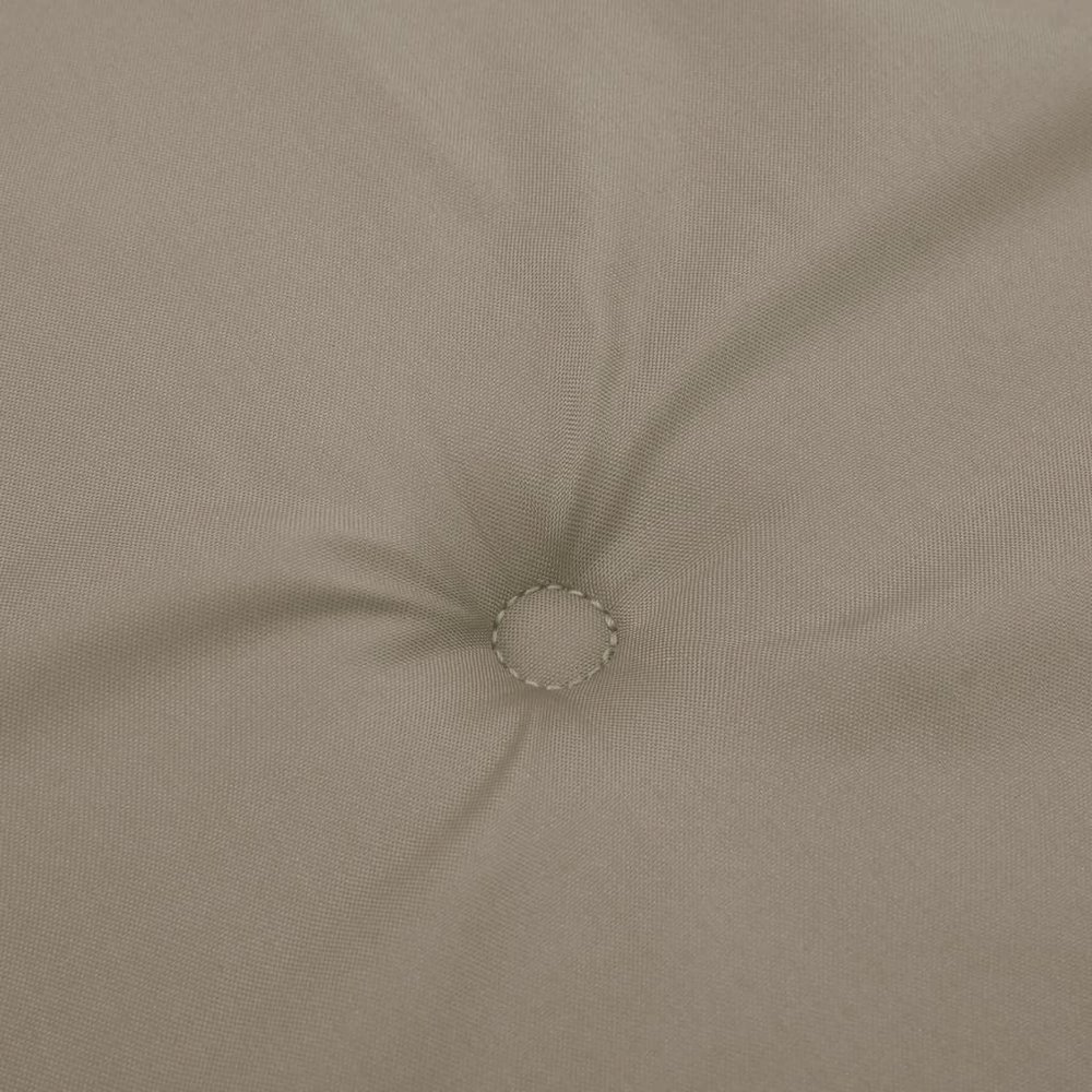 Chair Cushion Set of 4 Taupe Oxford fabric (100% polyester). Picture 7