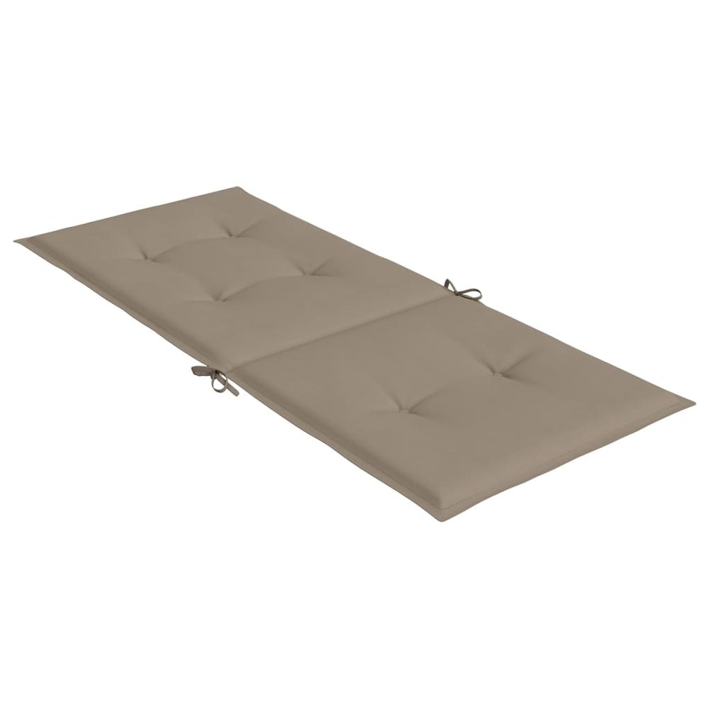 Highback Chair Cushion Set of 6 Taupe Polyester, Foam fibre. Picture 6