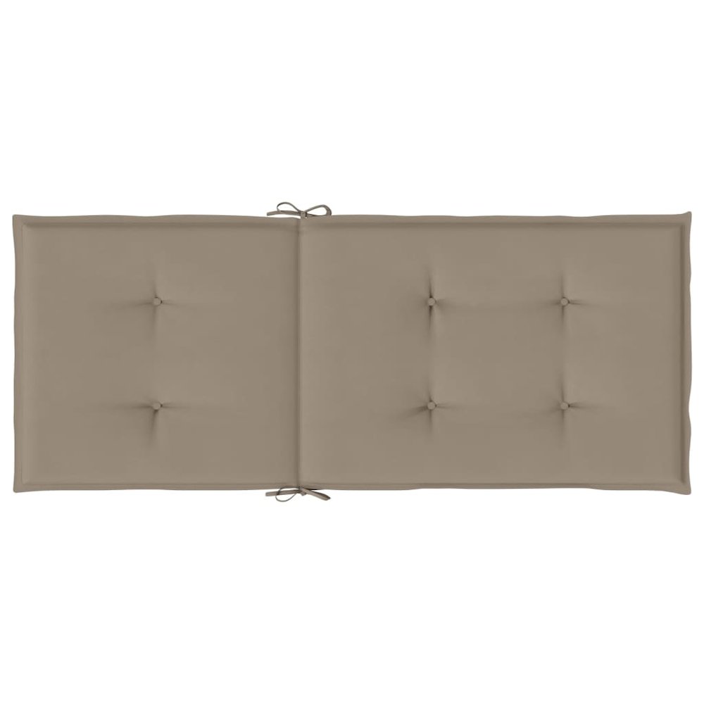 Highback Chair Cushion Set of 6 Taupe Polyester, Foam fibre. Picture 7