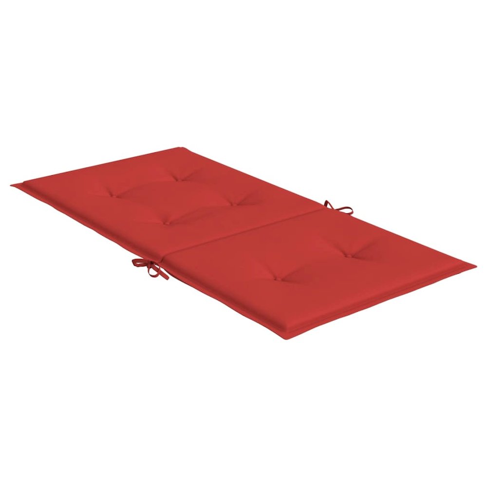 Lowback Chair Cushion Set of 6 Red Oxford fabric (100% polyester). Picture 6