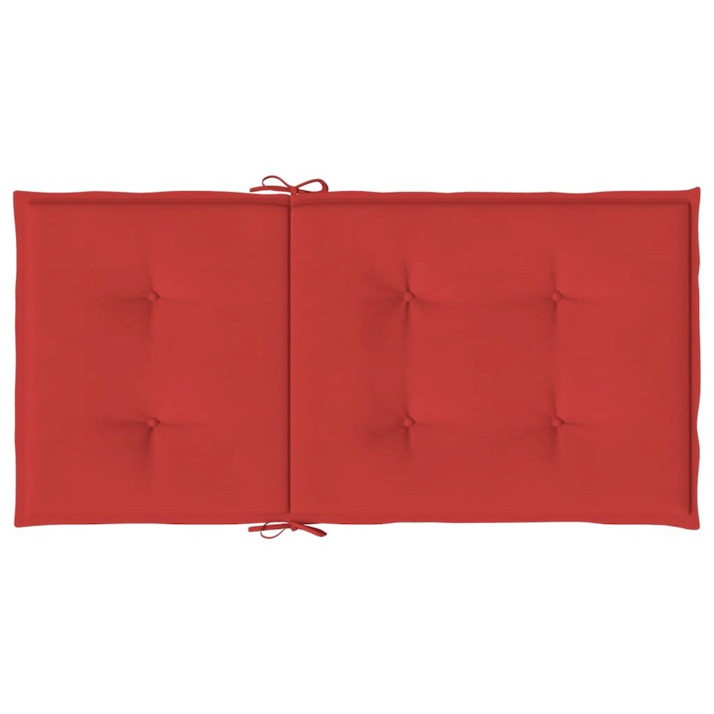 Lowback Chair Cushion Set of 6 Red Oxford fabric (100% polyester). Picture 7