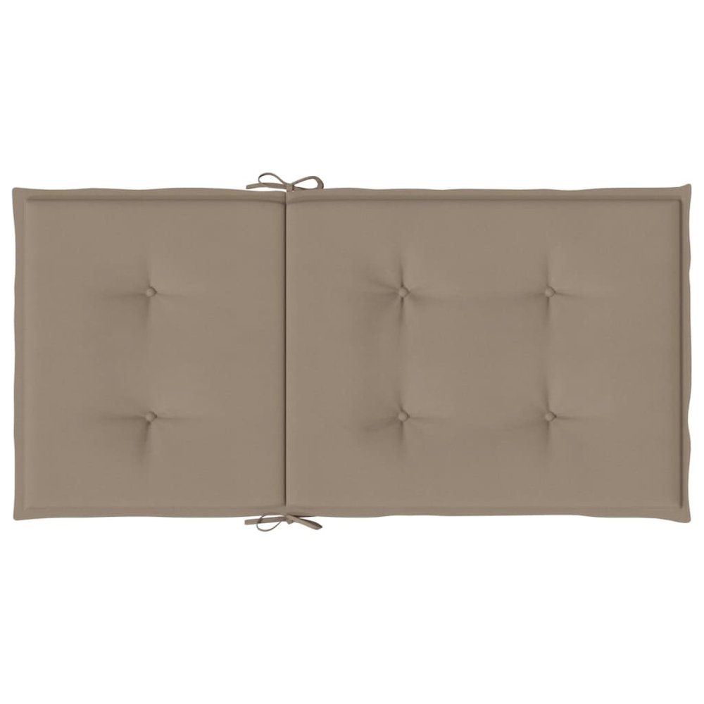 Lowback Chair Cushion Set of 6 Taupe Oxford fabric. Picture 7