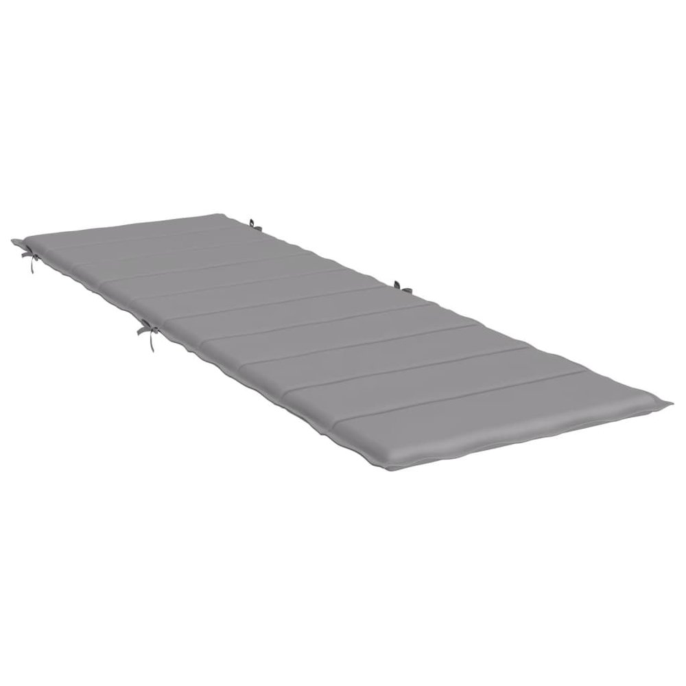 Sun Lounger Cushion Grey Oxford fabric (100% polyester). Picture 3
