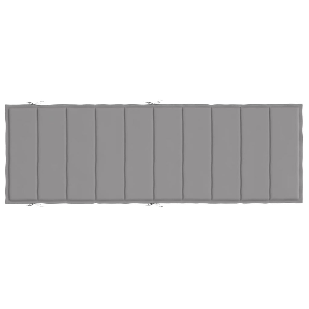 Sun Lounger Cushion Grey Oxford fabric (100% polyester). Picture 4