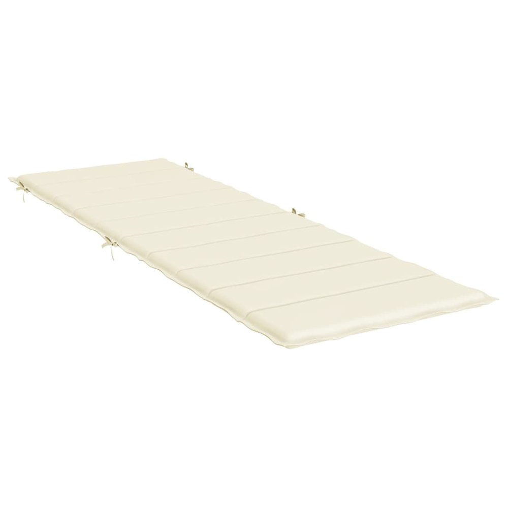 Sun Lounger Cushion Cream Oxford fabric (100% polyester) Standard. Picture 3