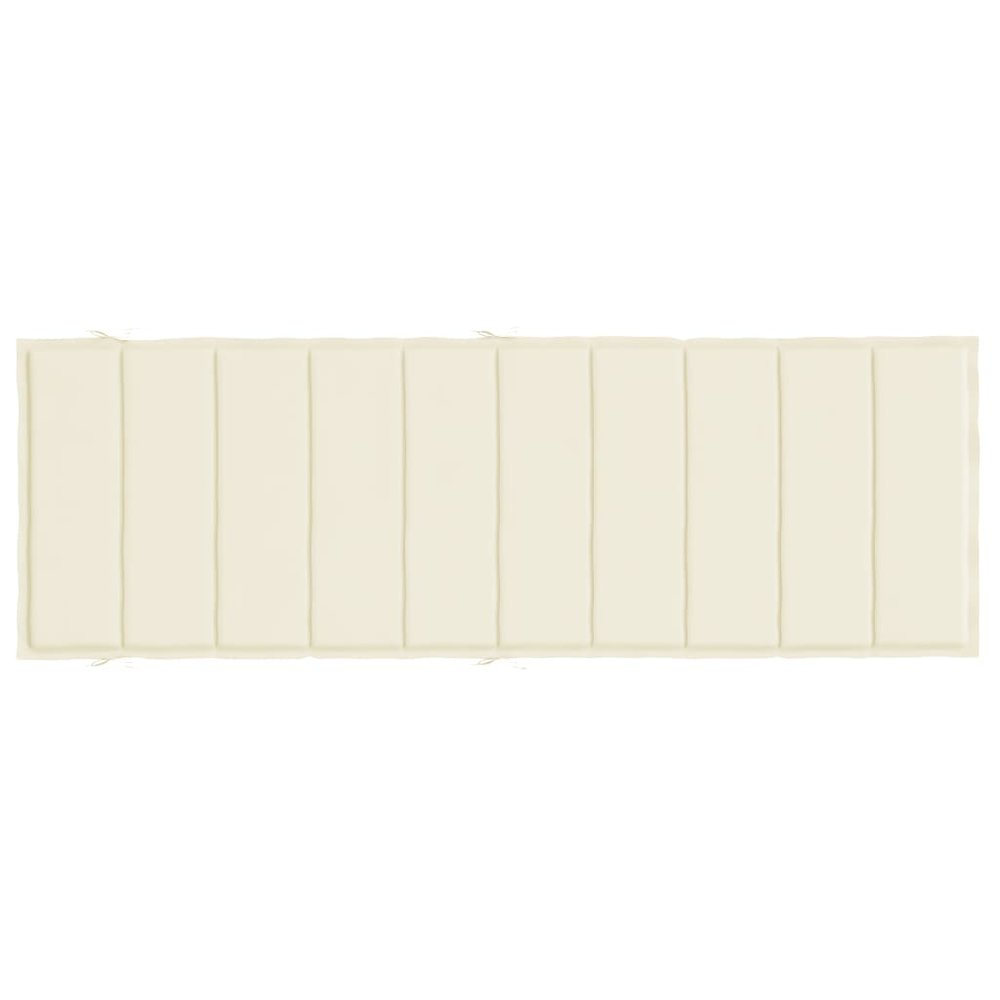 Sun Lounger Cushion Cream Oxford fabric (100% polyester) Standard. Picture 4