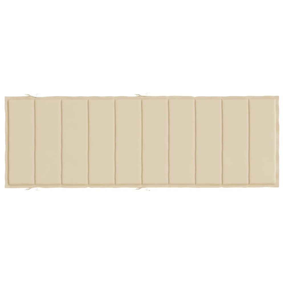 Sun Lounger Cushion Beige Oxford fabric, Foam fiber. Picture 5