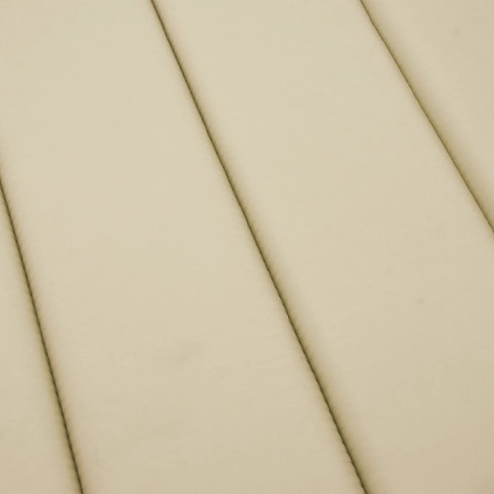 Sun Lounger Cushion Beige Oxford fabric, Foam fiber. Picture 6