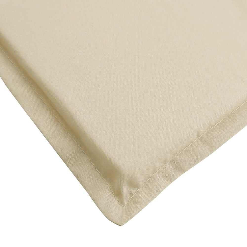 Sun Lounger Cushion Beige Oxford fabric, Foam fiber. Picture 8