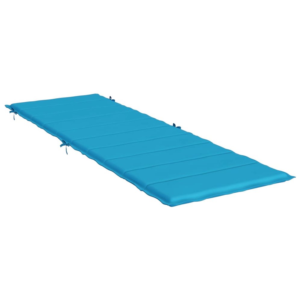 Sun Lounger Cushion Blue Oxford fabric, Foam fiber. Picture 4