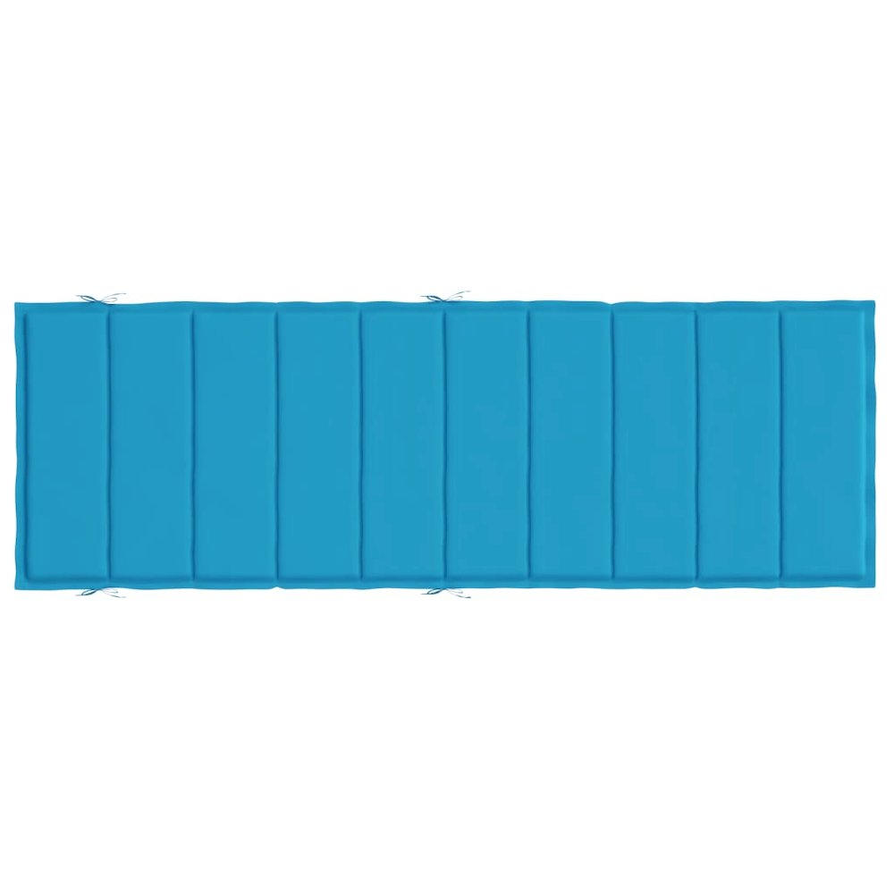 Sun Lounger Cushion Blue Oxford fabric, Foam fiber. Picture 5