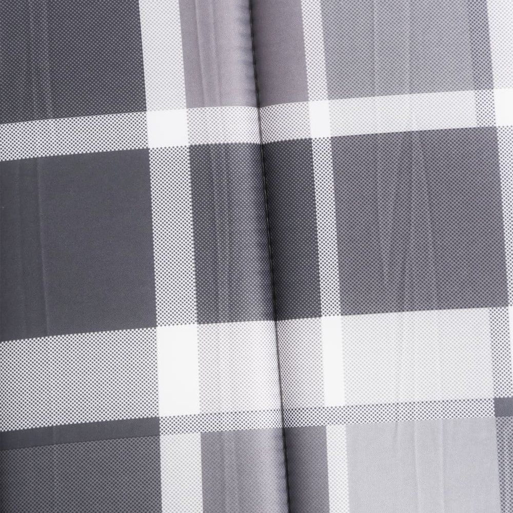 Sun Lounger Cushion Grey Check Pattern Oxford fabric (100% polyester). Picture 6
