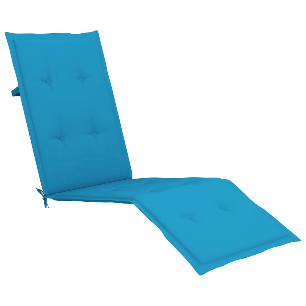 Deck Chair Cushion Blue Oxford fabric (100% polyester) Large. Picture 2