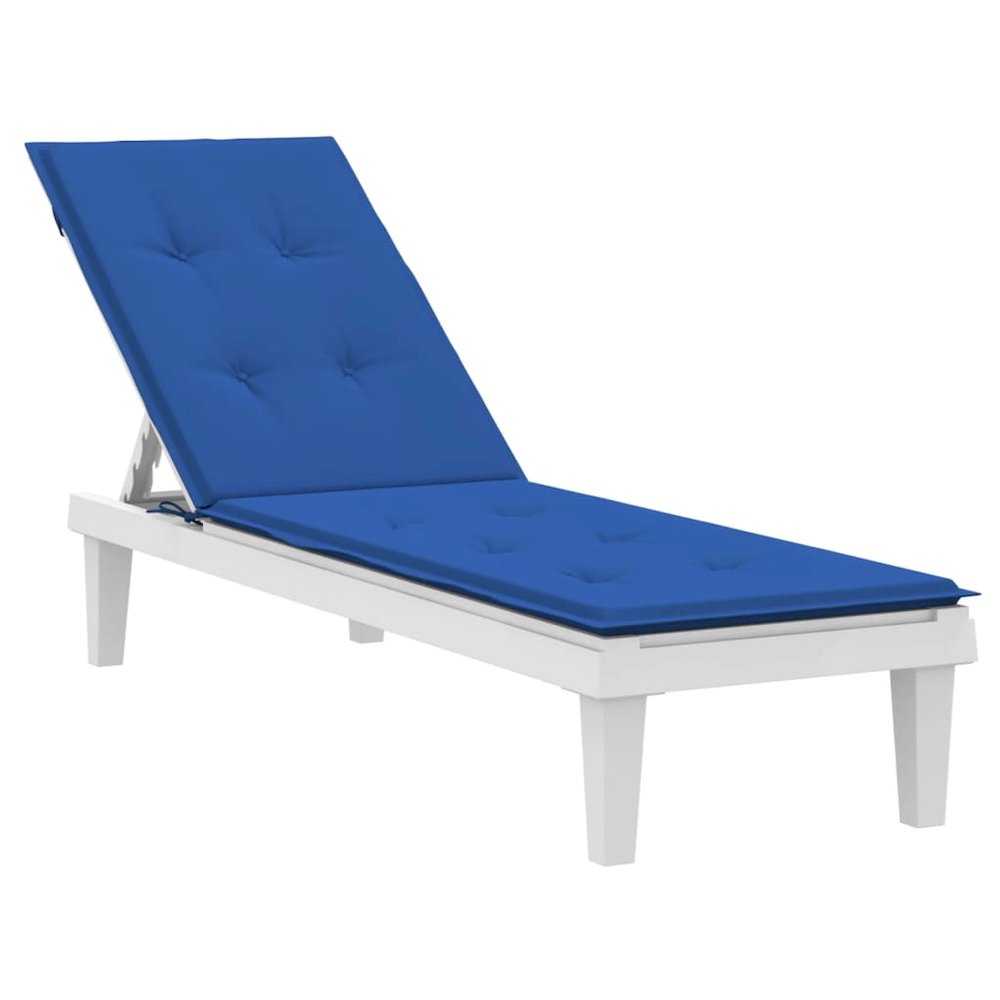 Deck Chair Cushion Royal Blue Oxford fabric (100% polyester) Large. Picture 3