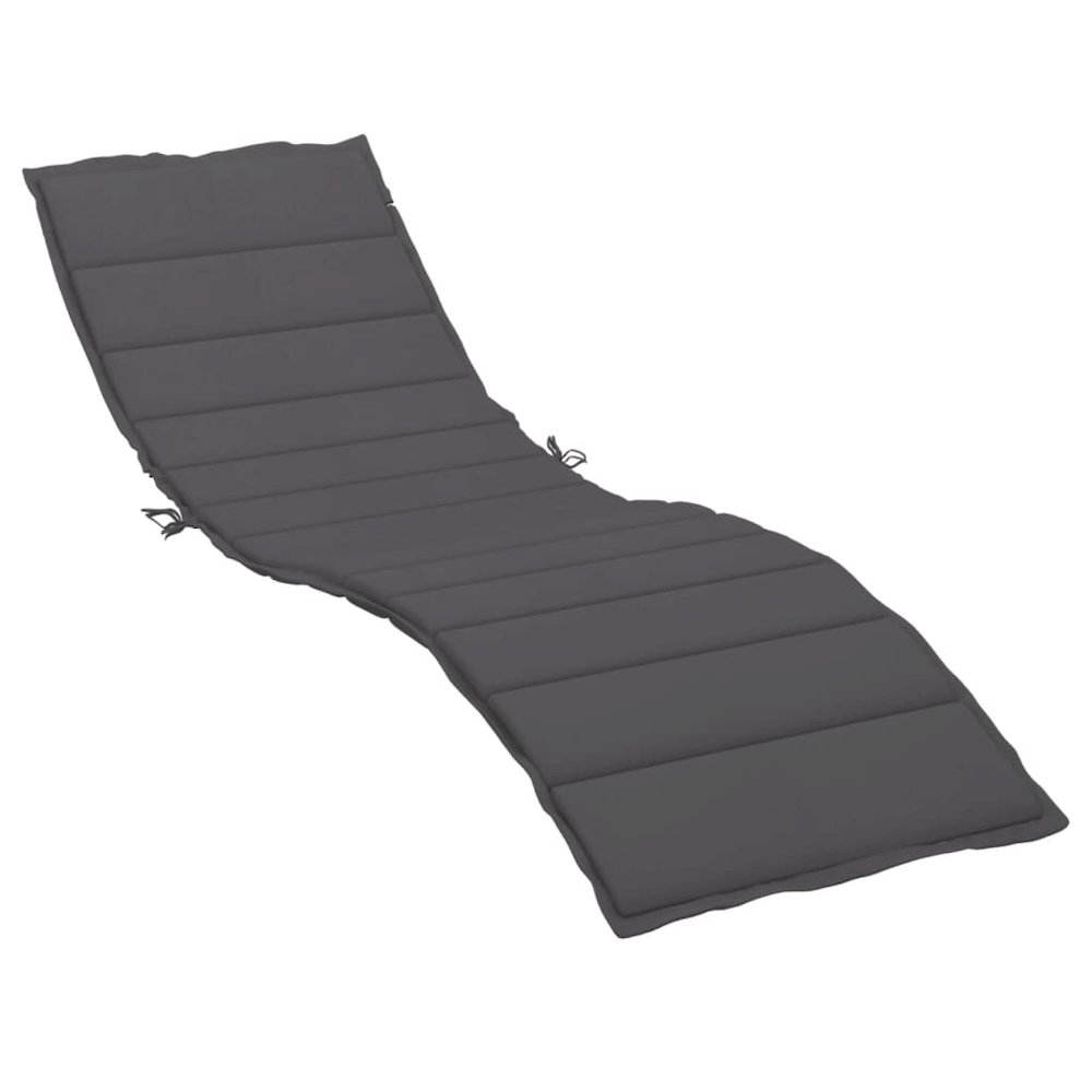 Sun Lounger Cushion Anthracite Oxford fabric 78.7x19.7x1.2 in. Picture 2