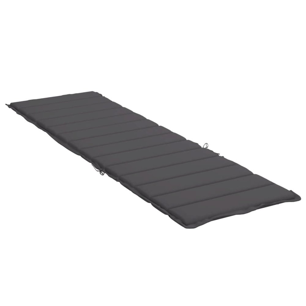 Sun Lounger Cushion Anthracite Oxford fabric 78.7x19.7x1.2 in. Picture 4