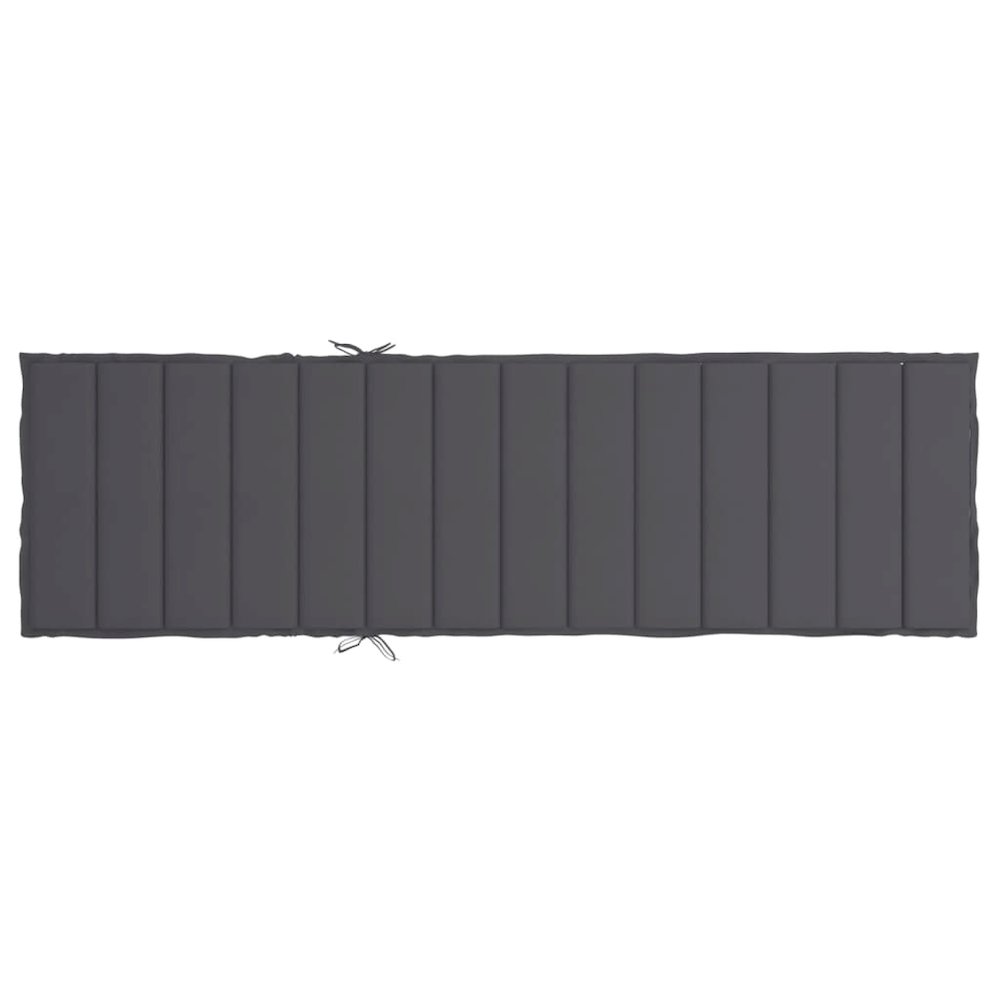 Sun Lounger Cushion Anthracite Oxford fabric 78.7x19.7x1.2 in. Picture 5