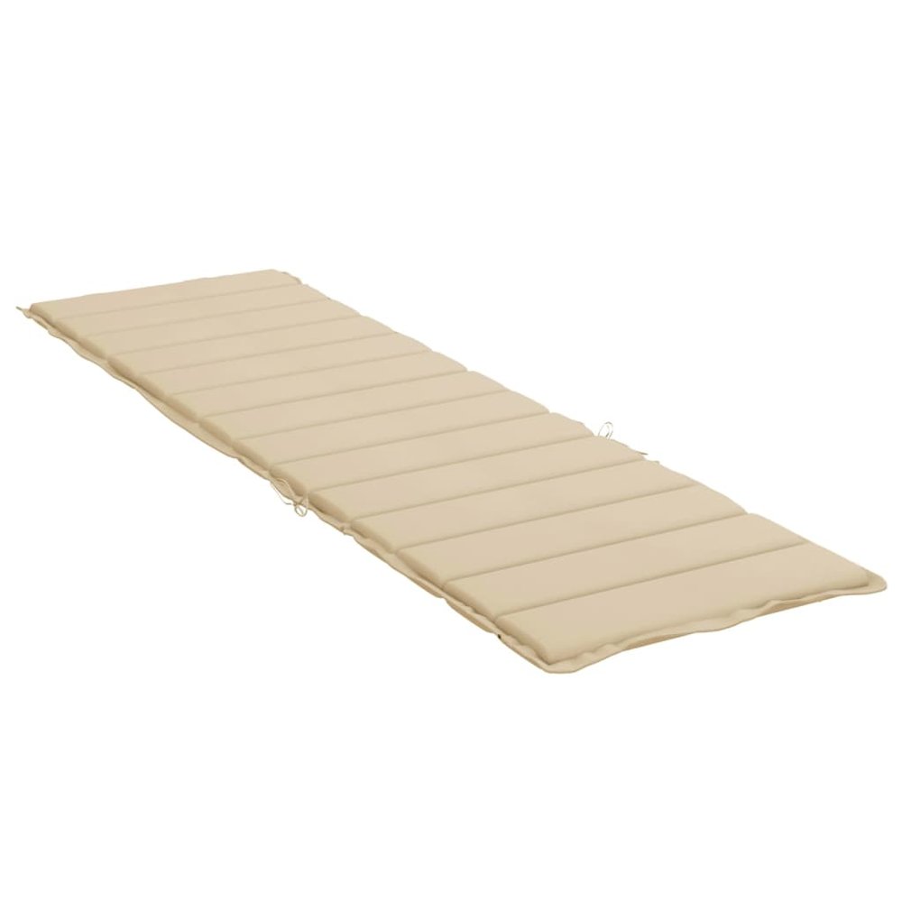 Sun Lounger Cushion Beige Oxford fabric (100% polyester). Picture 4