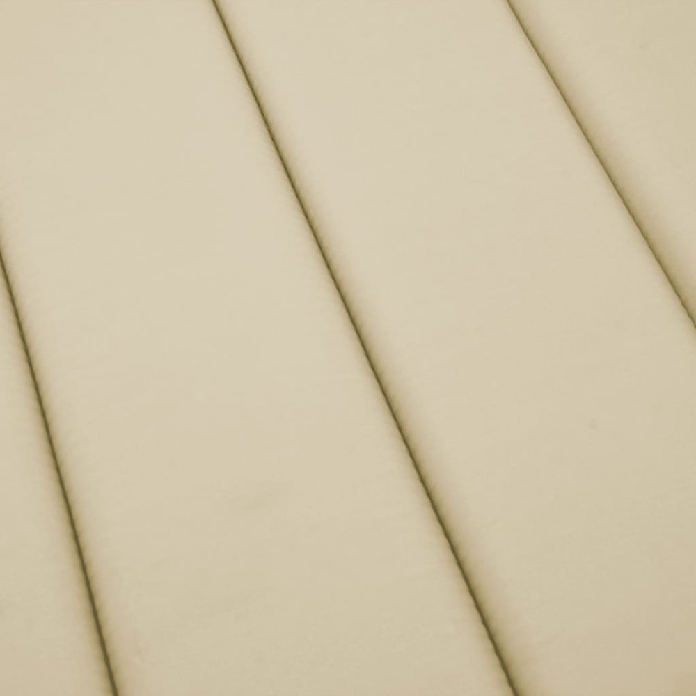 Sun Lounger Cushion Beige Oxford fabric (100% polyester). Picture 6
