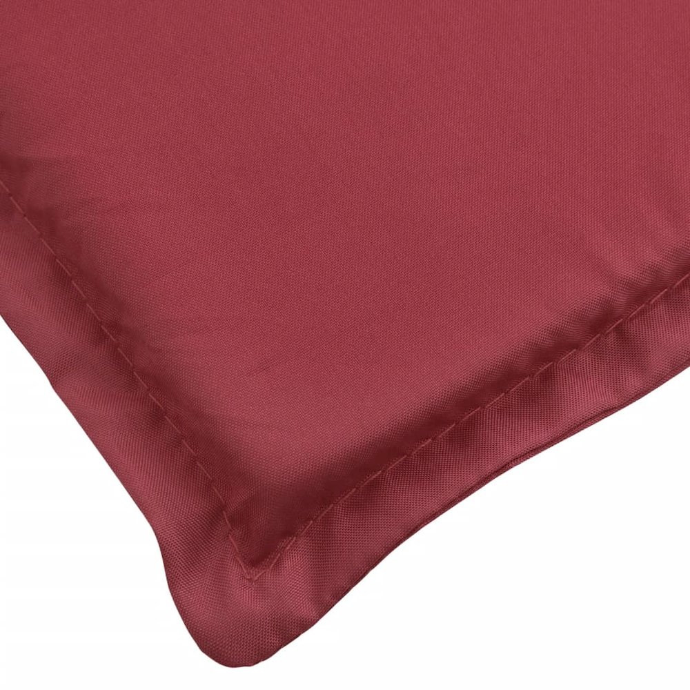 Sun Lounger Cushion Wine Red Oxford Fabric 78.7 x 19.7 x 1.2 in. Picture 6