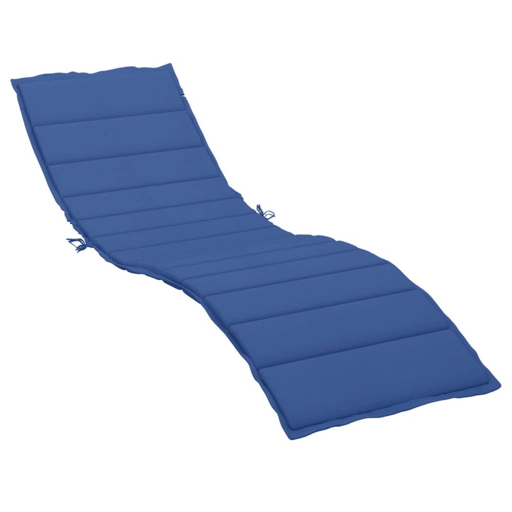 Sun Lounger Cushion Royal Blue Oxford fabric (100% polyester). Picture 2