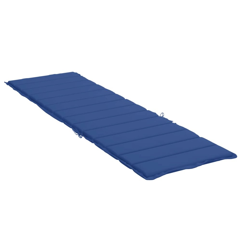 Sun Lounger Cushion Royal Blue Oxford fabric (100% polyester). Picture 4