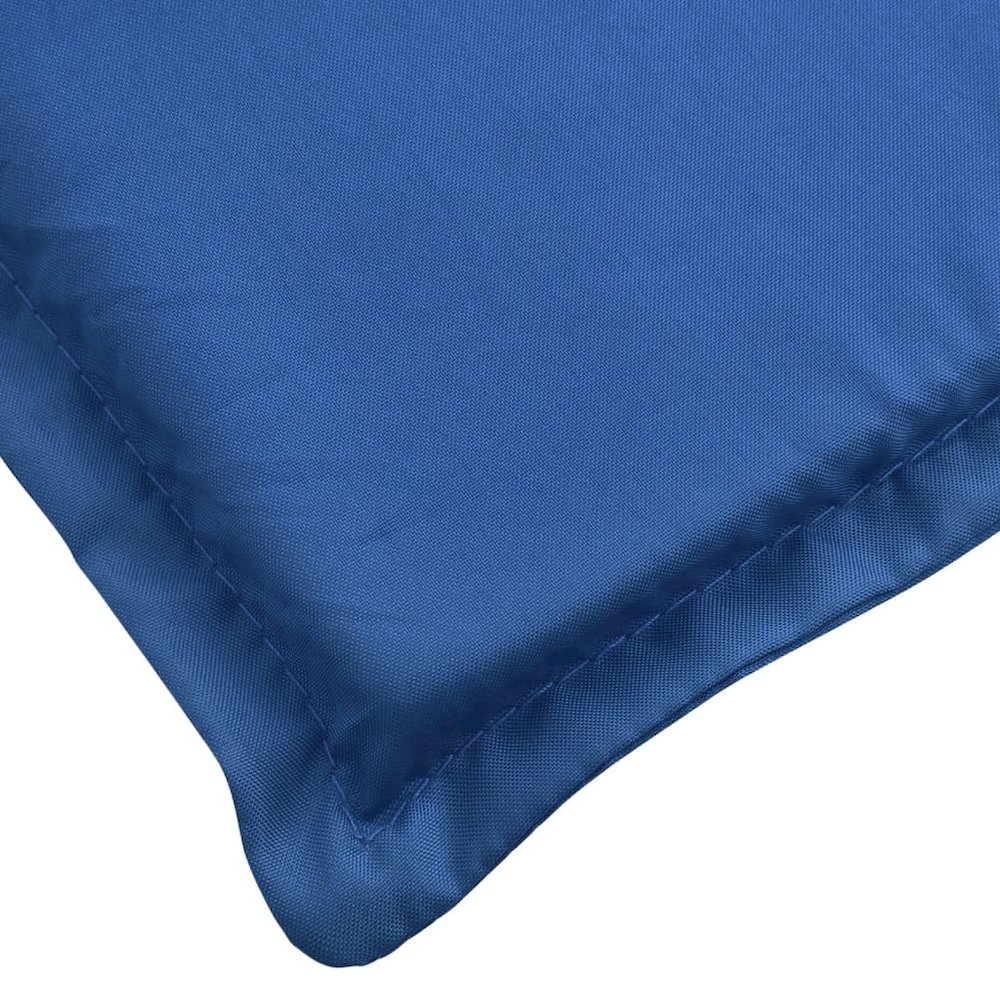 Sun Lounger Cushion Royal Blue Oxford fabric (100% polyester). Picture 6